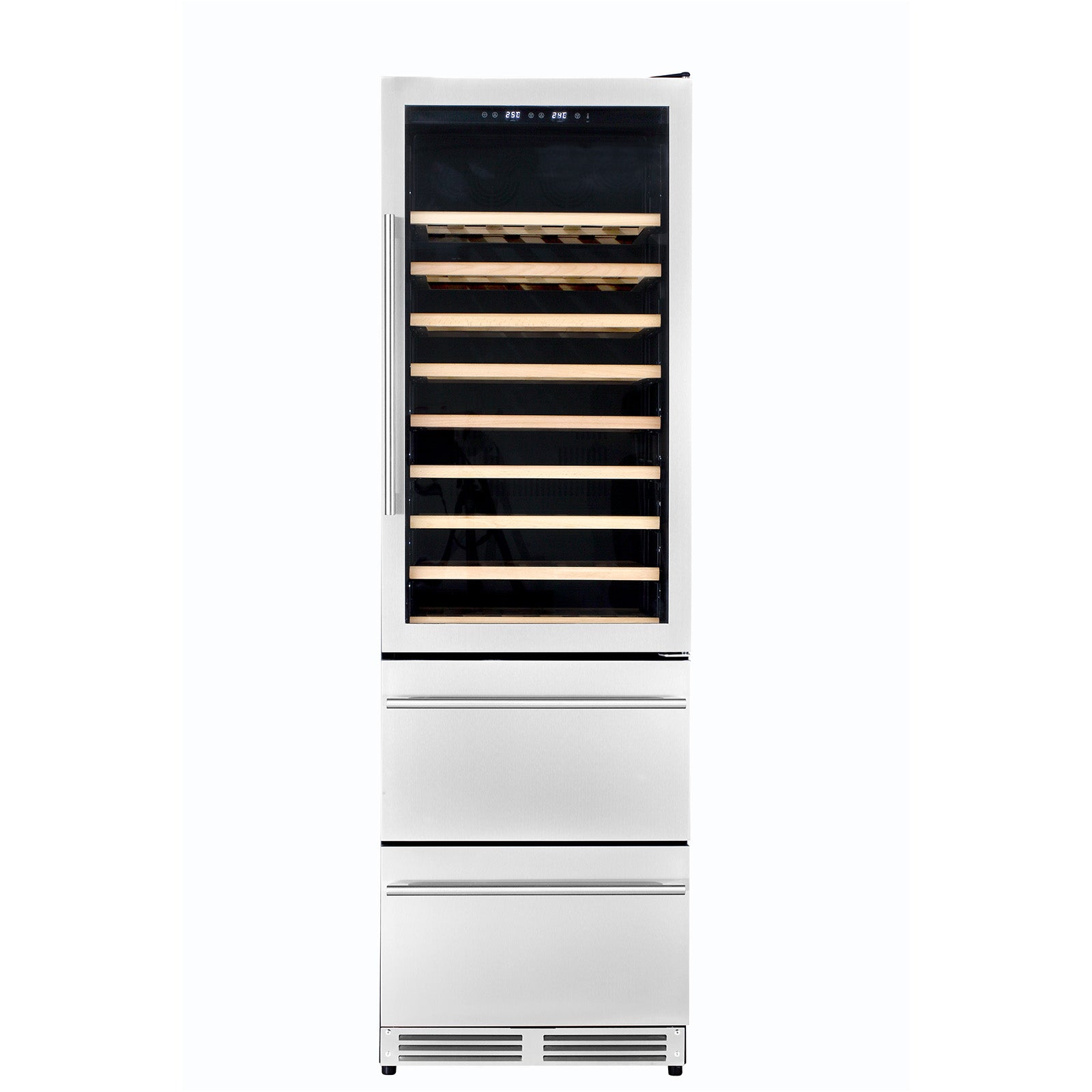 Kucht 24 in. Dual Zone 108-Wine Bottles and 100-Cans Beverage & Wine Cooler K510WB - image 1